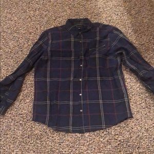 Blue and Red Plaid INC button down, size: XL
